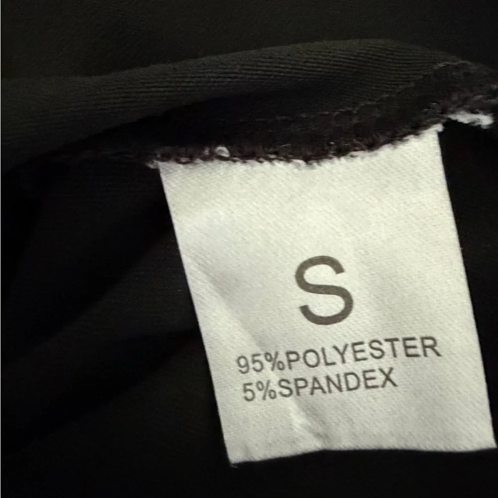 Black Plunge Neck Ruched Bust Long Sleeve Top Y2K Stretch - Picture 4 of 4